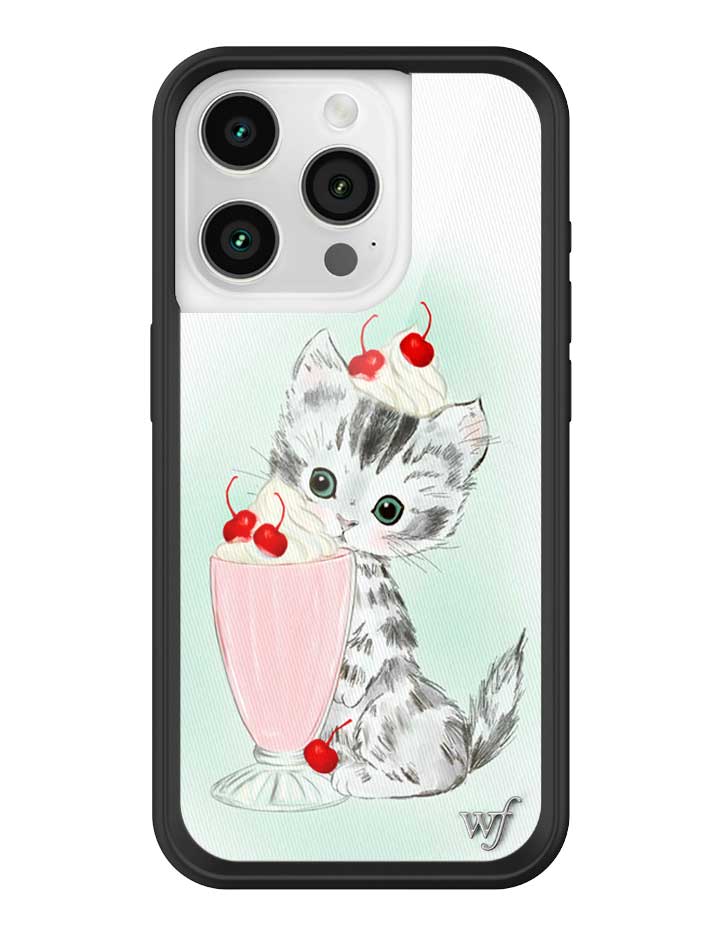 Wildflower iPhone case 15 Pro Kitty Shake Cats Cute