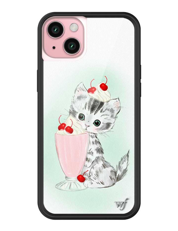 Wildflower iPhone case 15 Plus Kitty Shake Cats Cute