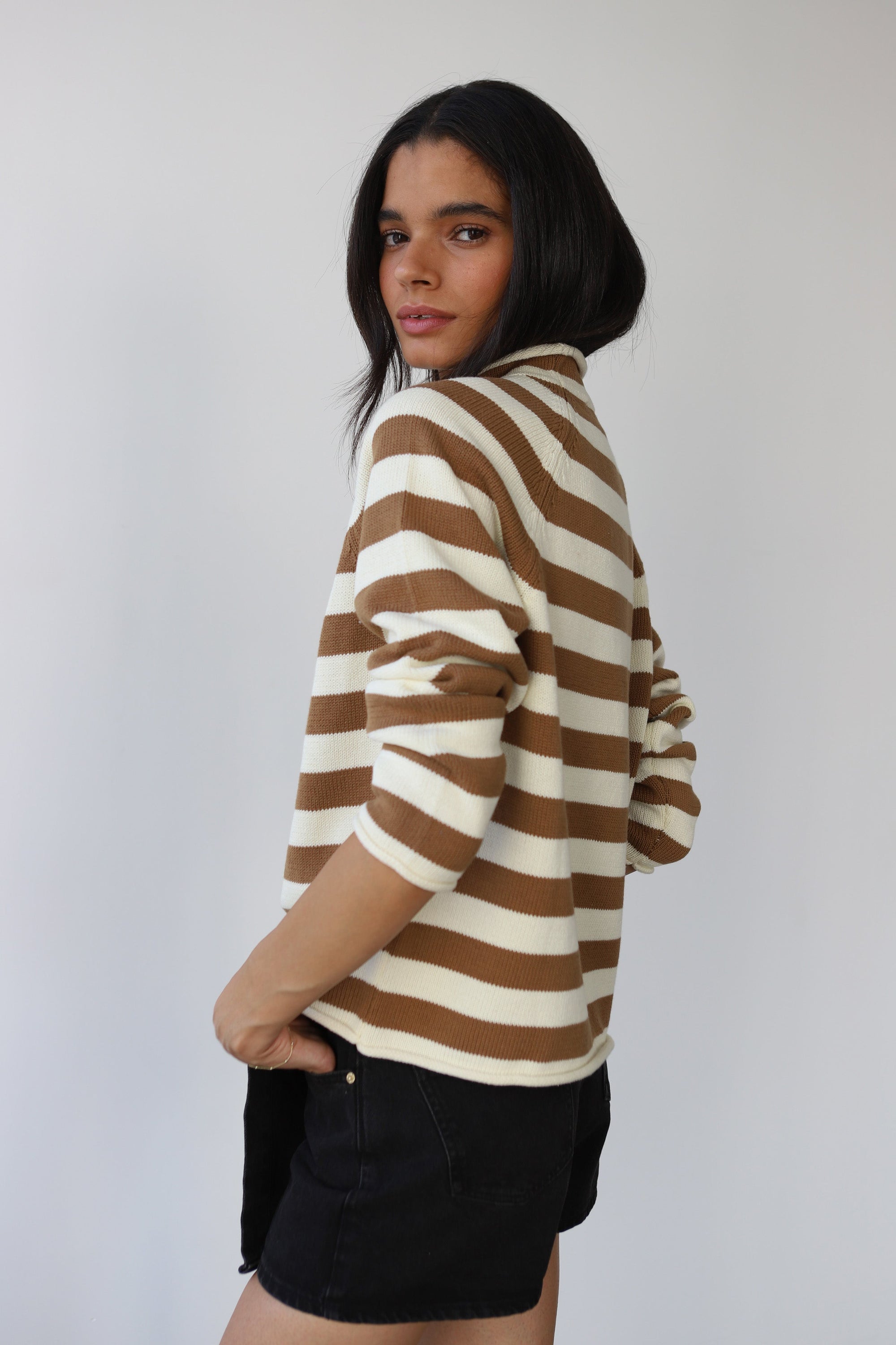 Callahan Knitwear - The Mock Neck - Ginger Root -