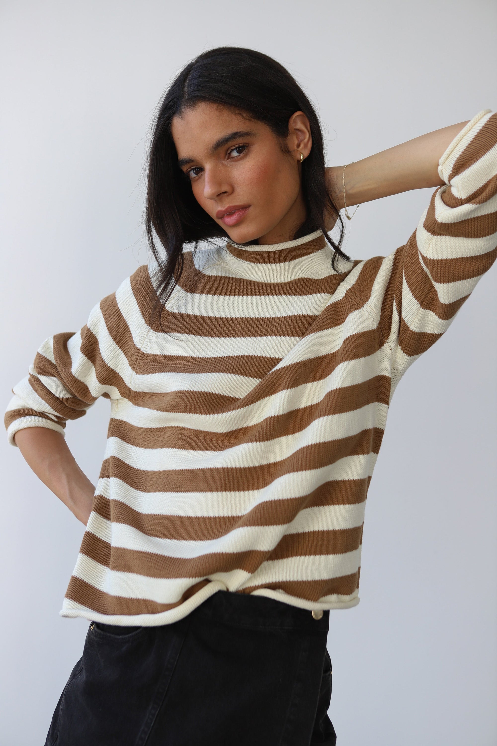 Callahan Knitwear - The Mock Neck - Ginger Root -