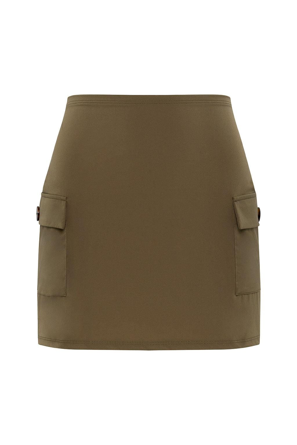 Montce - Khaki Cargo Skirt -
