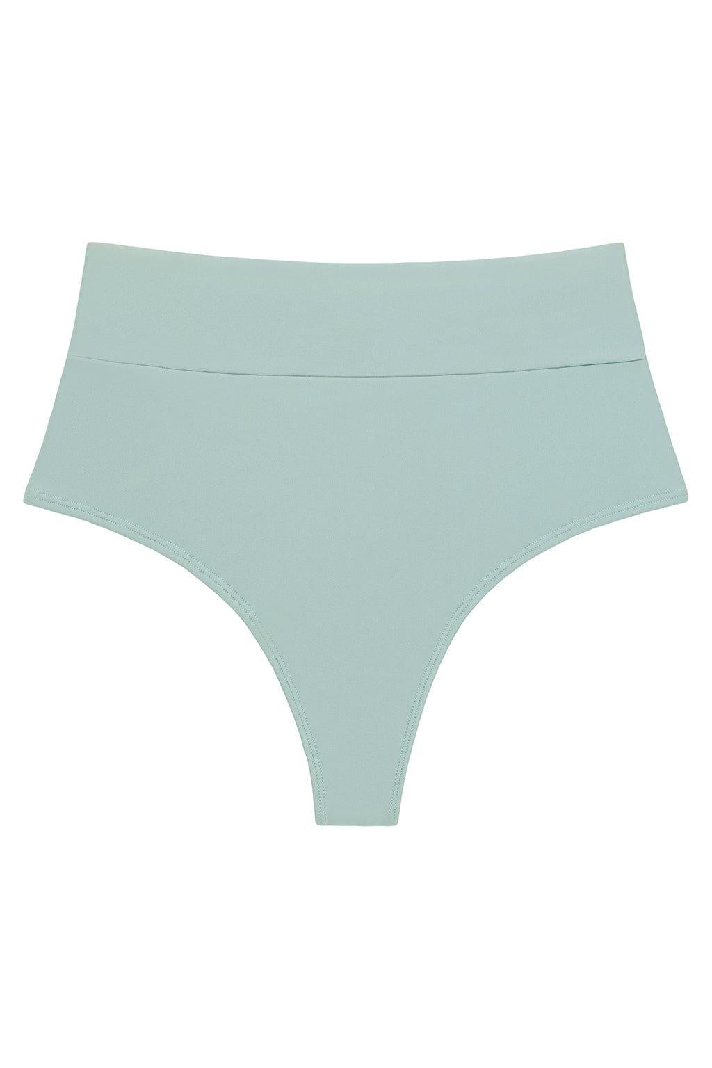 Montce - Powder Blue Full Coverage High Rise Bikini Bottom -