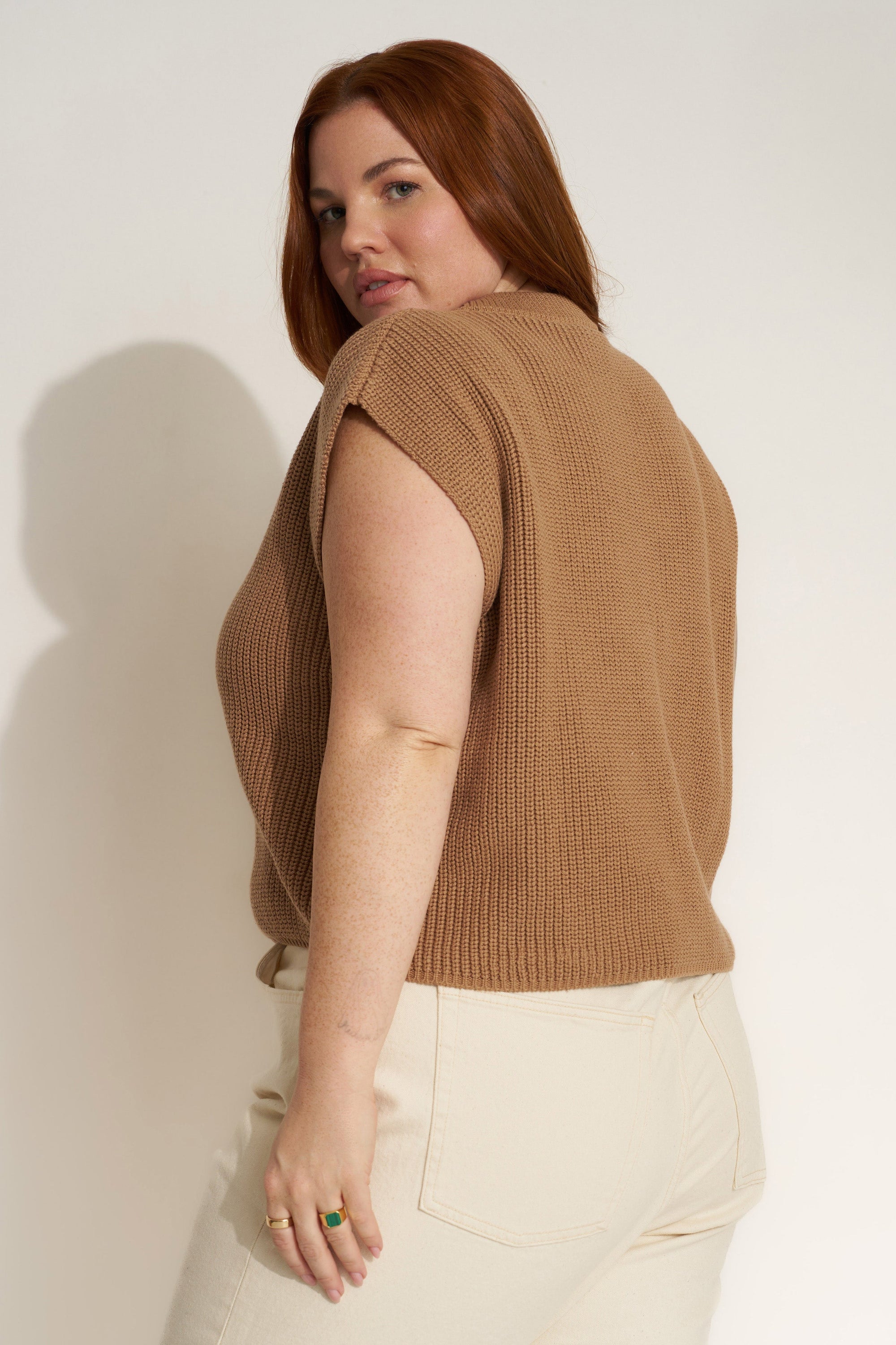 Callahan Knitwear - The Muscle Tee - Camel -