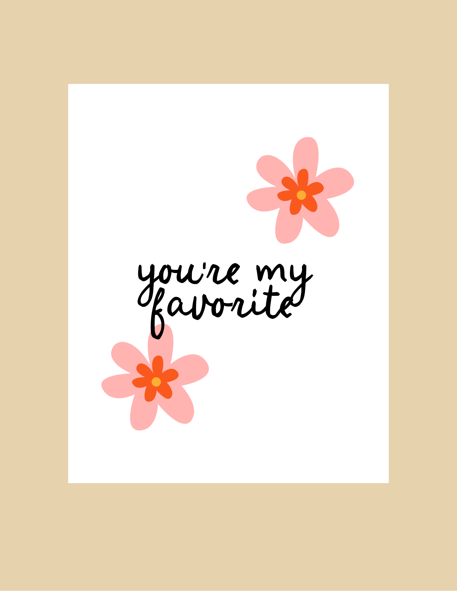 Nice Paper - Greeting Card - My Favorite -