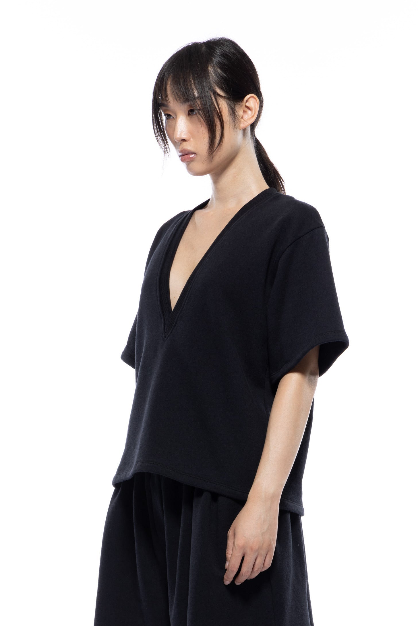 Toit Volant - Mars Tee Cotton Fleece - Black -