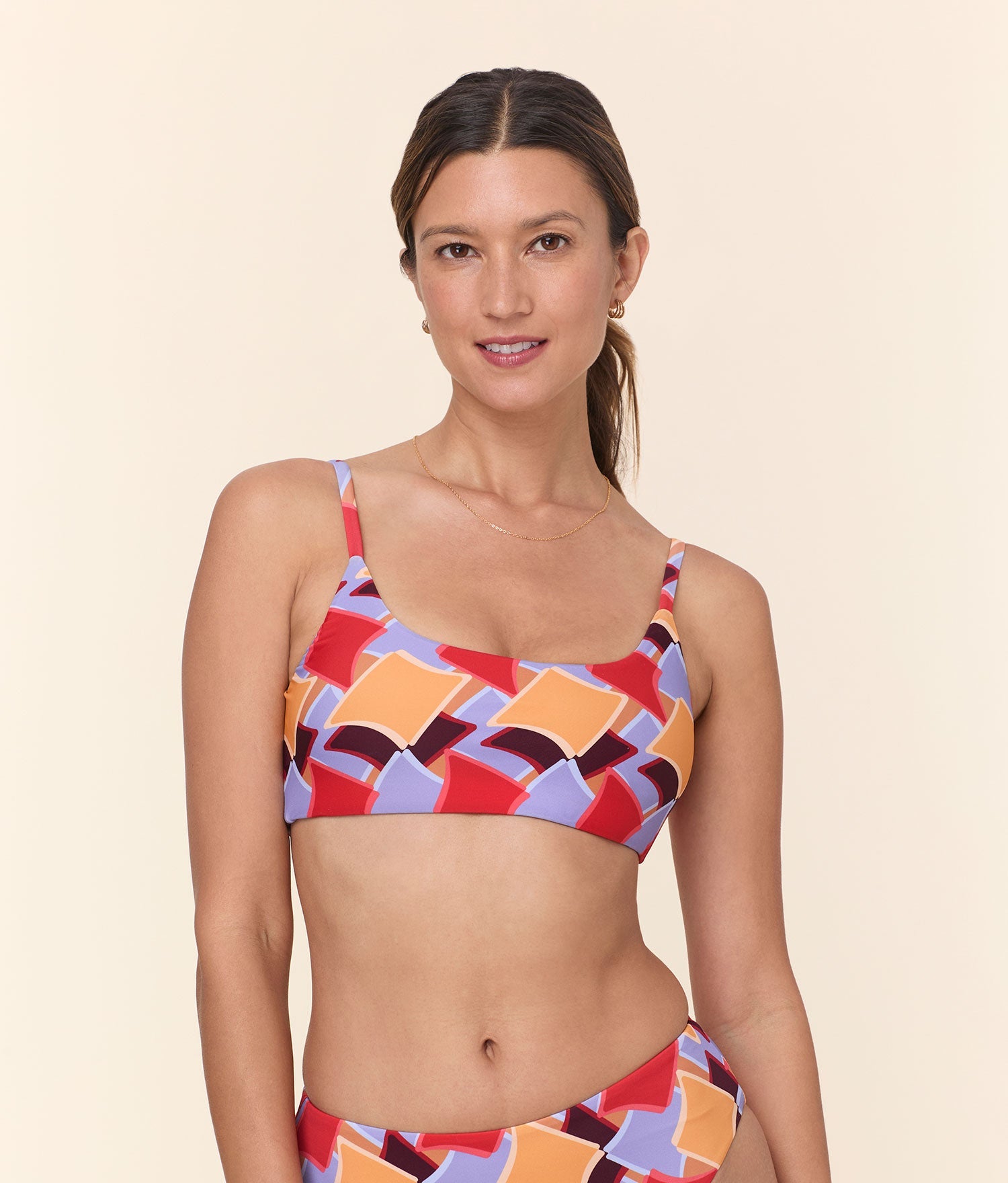 Andie Swim - The Maui Bikini Top - Mod Geo -