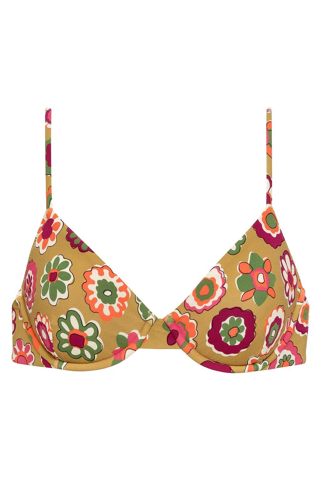 Montce - Mazzy Floral Dainty Bikini Top -