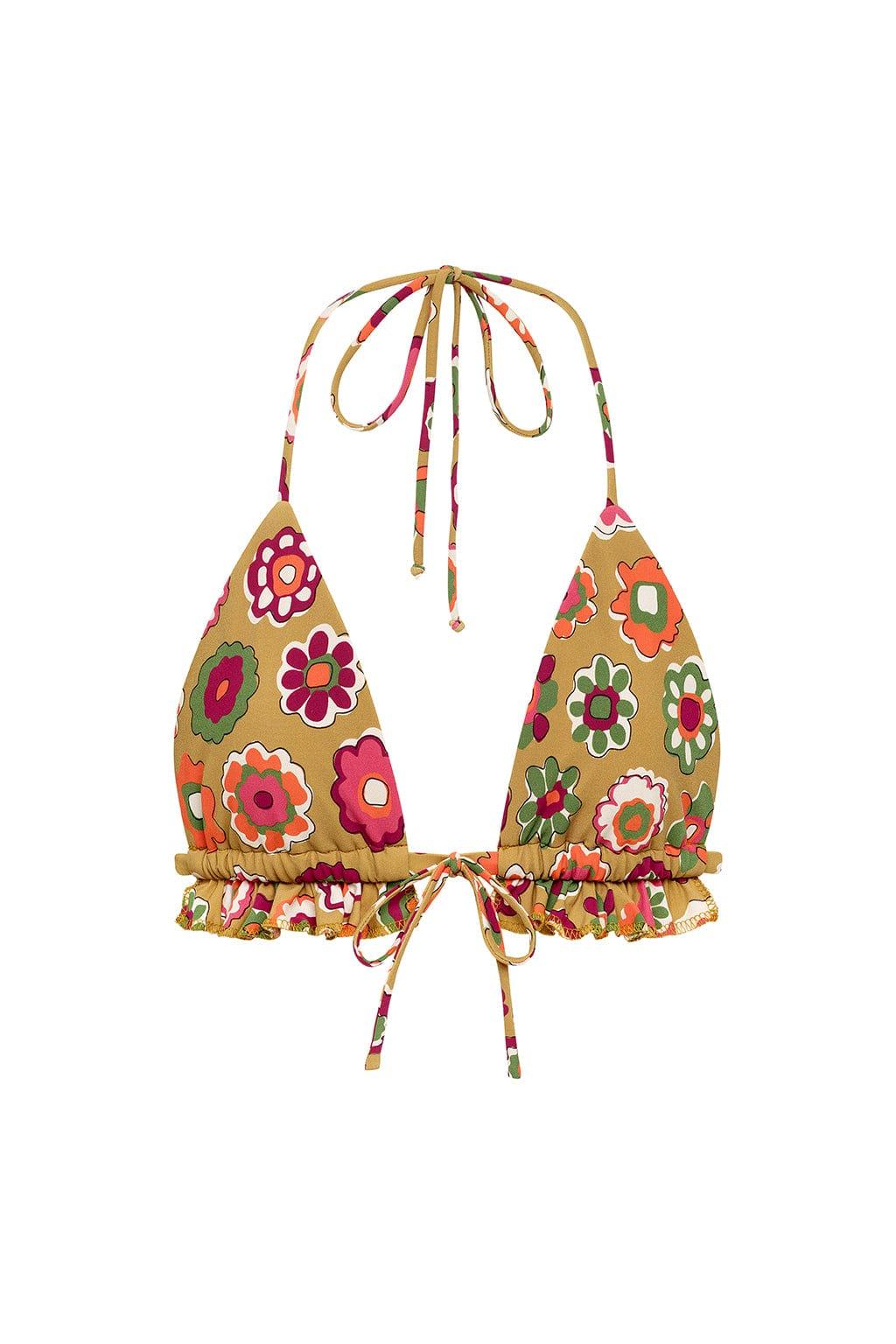 Montce - Mazzy Floral Emma Ruffle Bikini Top -