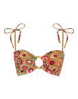 Montce - Mazzy Floral Tori Ties Bandeau Bikini Top -