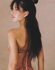 Montce - Mazzy Floral Tori Ties Bandeau Bikini Top -