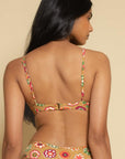 Montce - Mazzy Floral Dainty Bikini Top -
