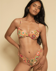Montce - Mazzy Floral Dainty Bikini Top -