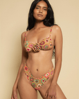 Montce - Mazzy Floral Devin Rosa Bikini Top -