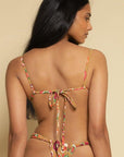 Montce - Mazzy Floral Devin Rosa Bikini Top -