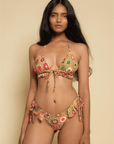 Montce - Mazzy Floral Emma Ruffle Bikini Top -