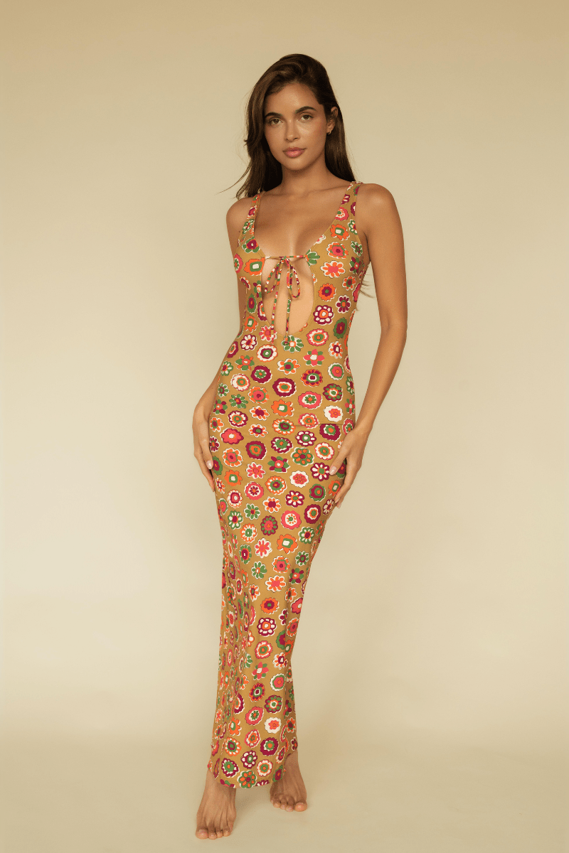 Montce - Mazzy Floral Juliet Maxi Dress -