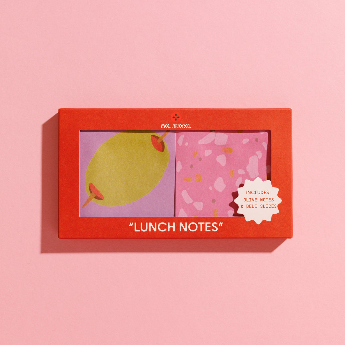 Mel Andrel - Lunch Notes - Deli & Olive Sticky Note 2 Pack -