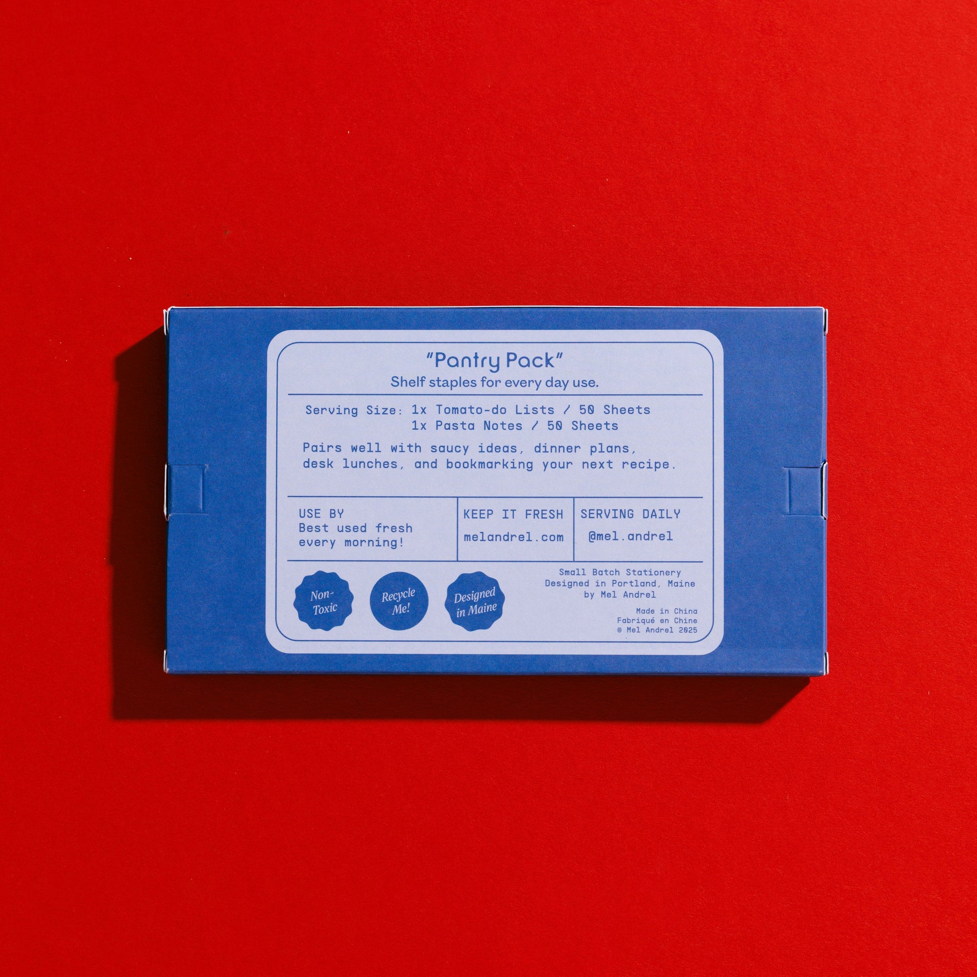 Mel Andrel - Pantry Pack - Pasta & Tomato Sticky Note 2 Pack -