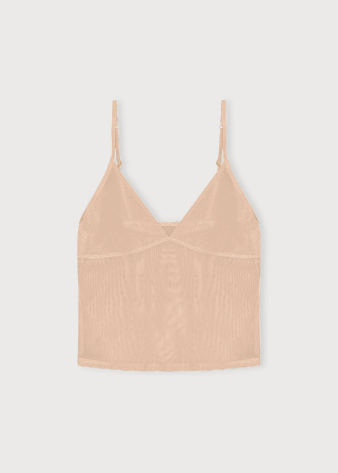 Organic Basics - Mesh Cami - Hazelnut -