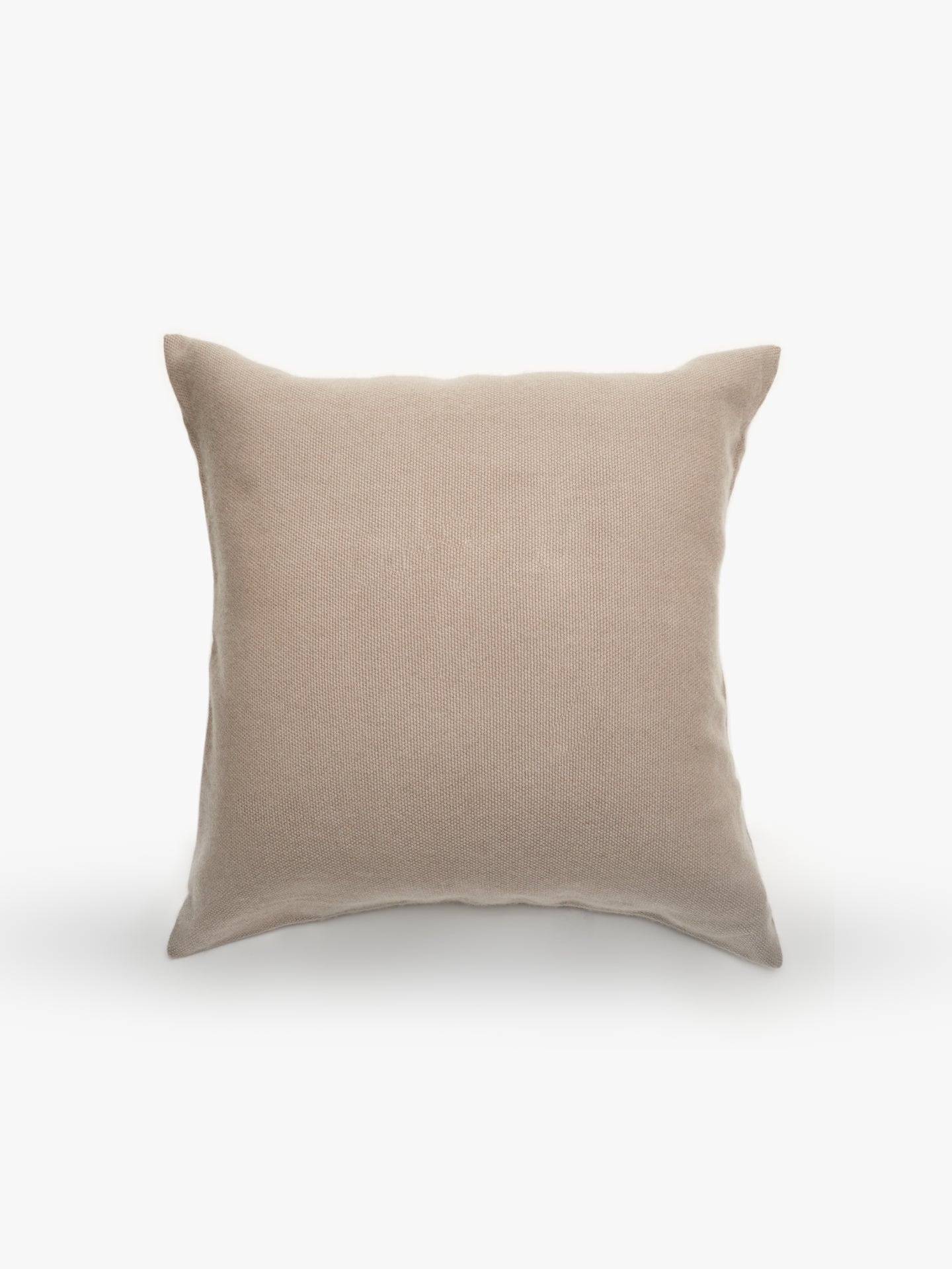 Kayu - Micah Handwoven 100% Cashmere Pillow Cover - Taupe