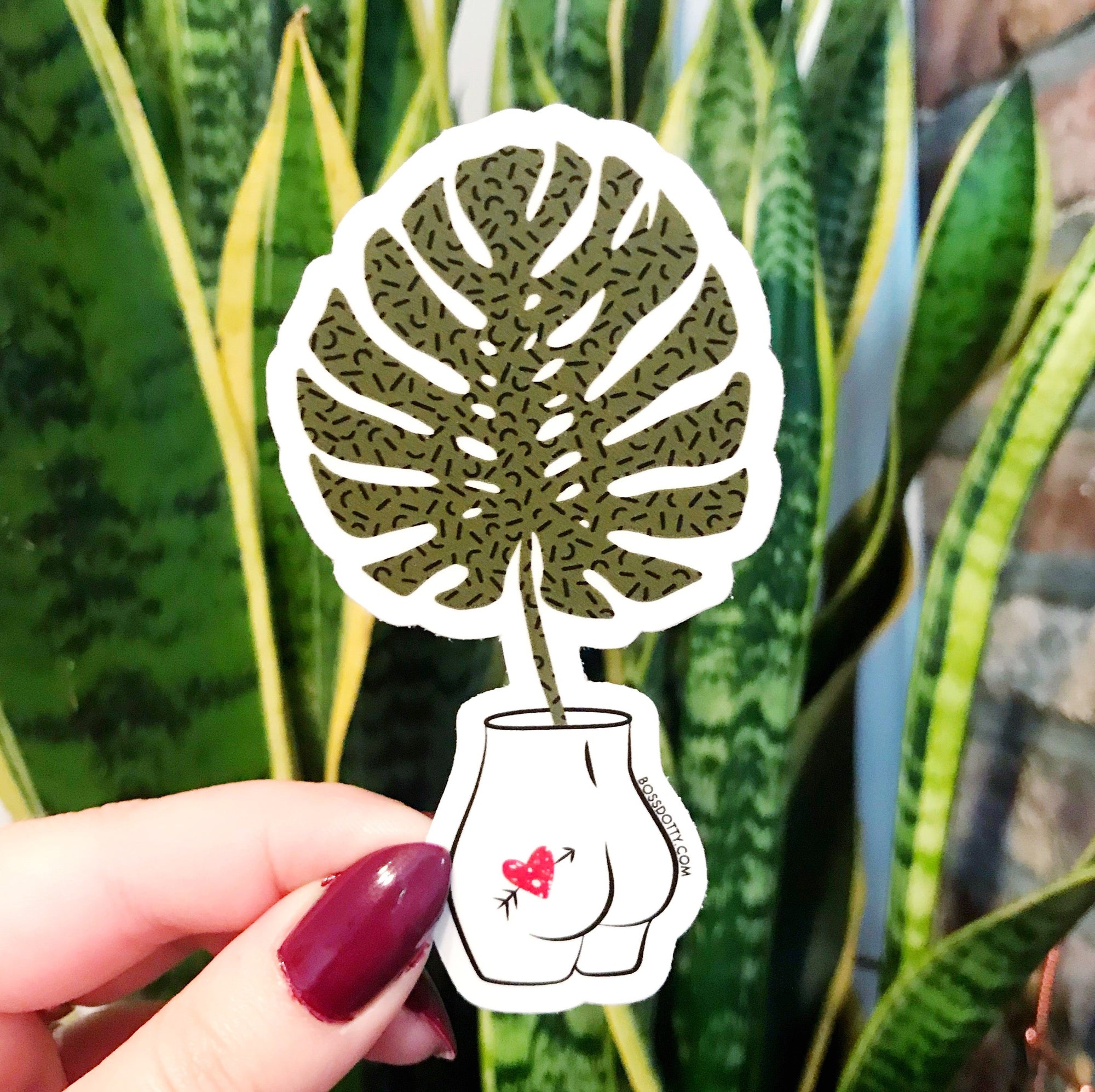 Boss Dotty Paper Co. - Monstera Leaf Sticker -