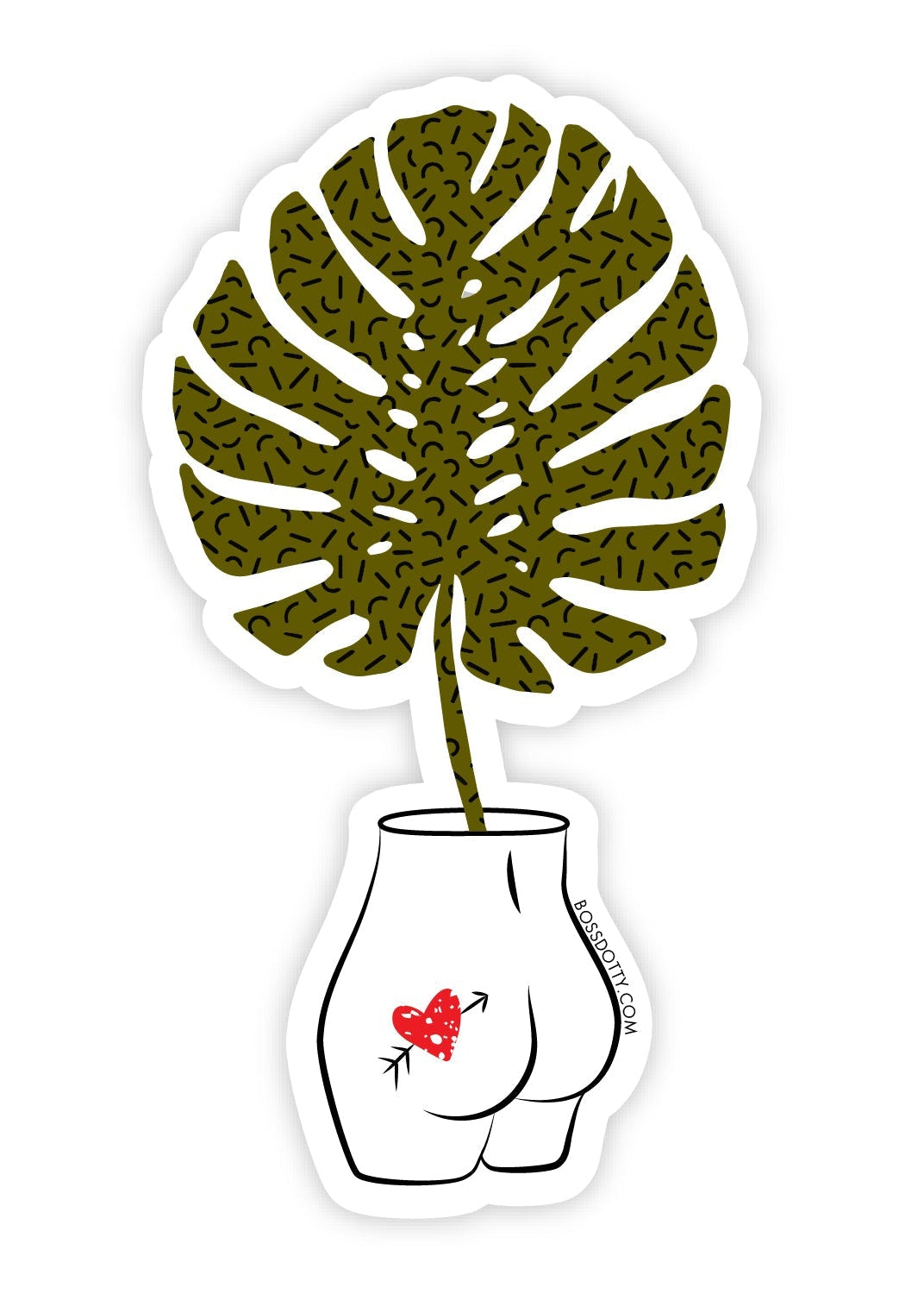 Boss Dotty Paper Co. - Monstera Leaf Sticker -