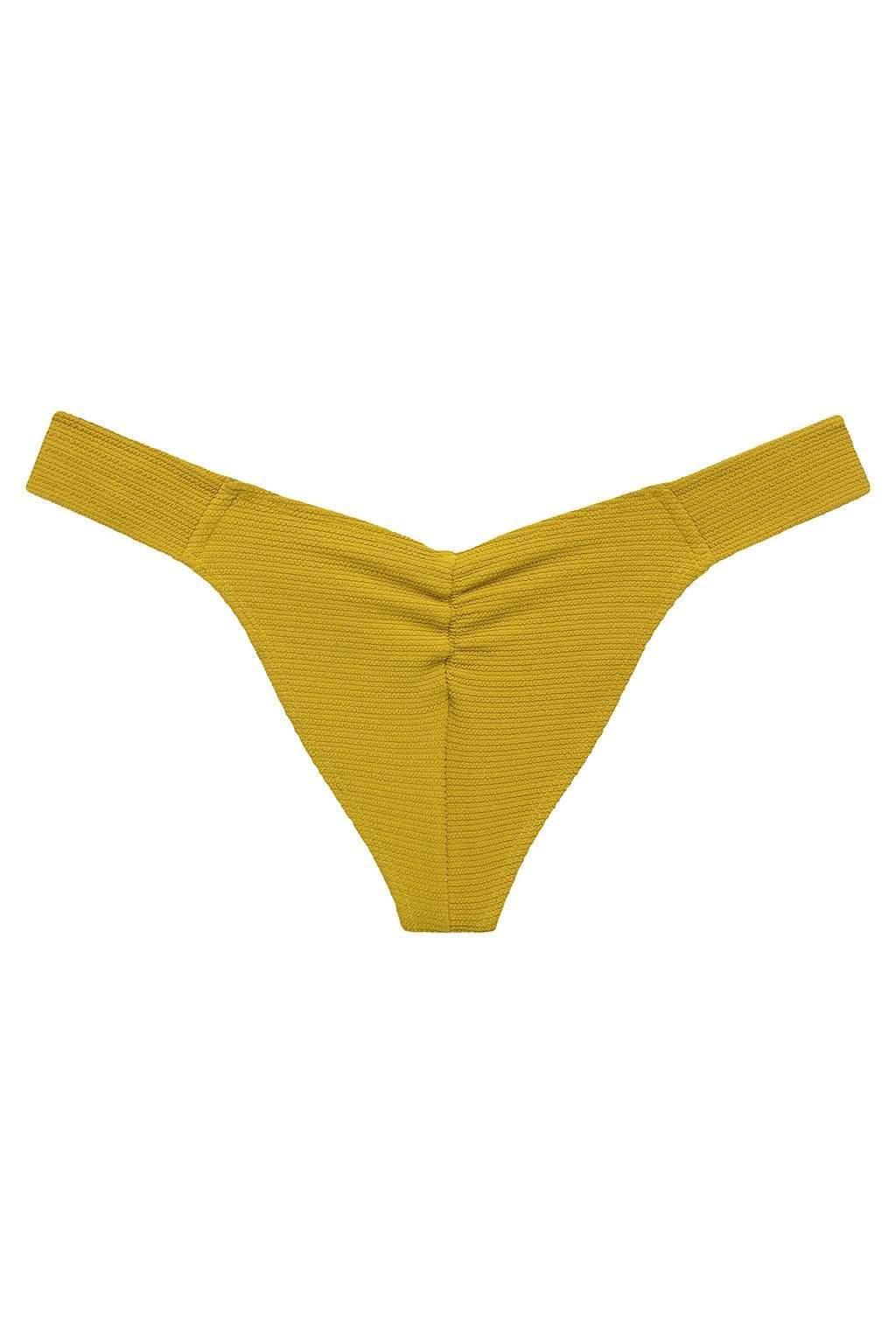 Montce - Key Lime Micro Scrunch Added Coverage Uno Bikini bottom -