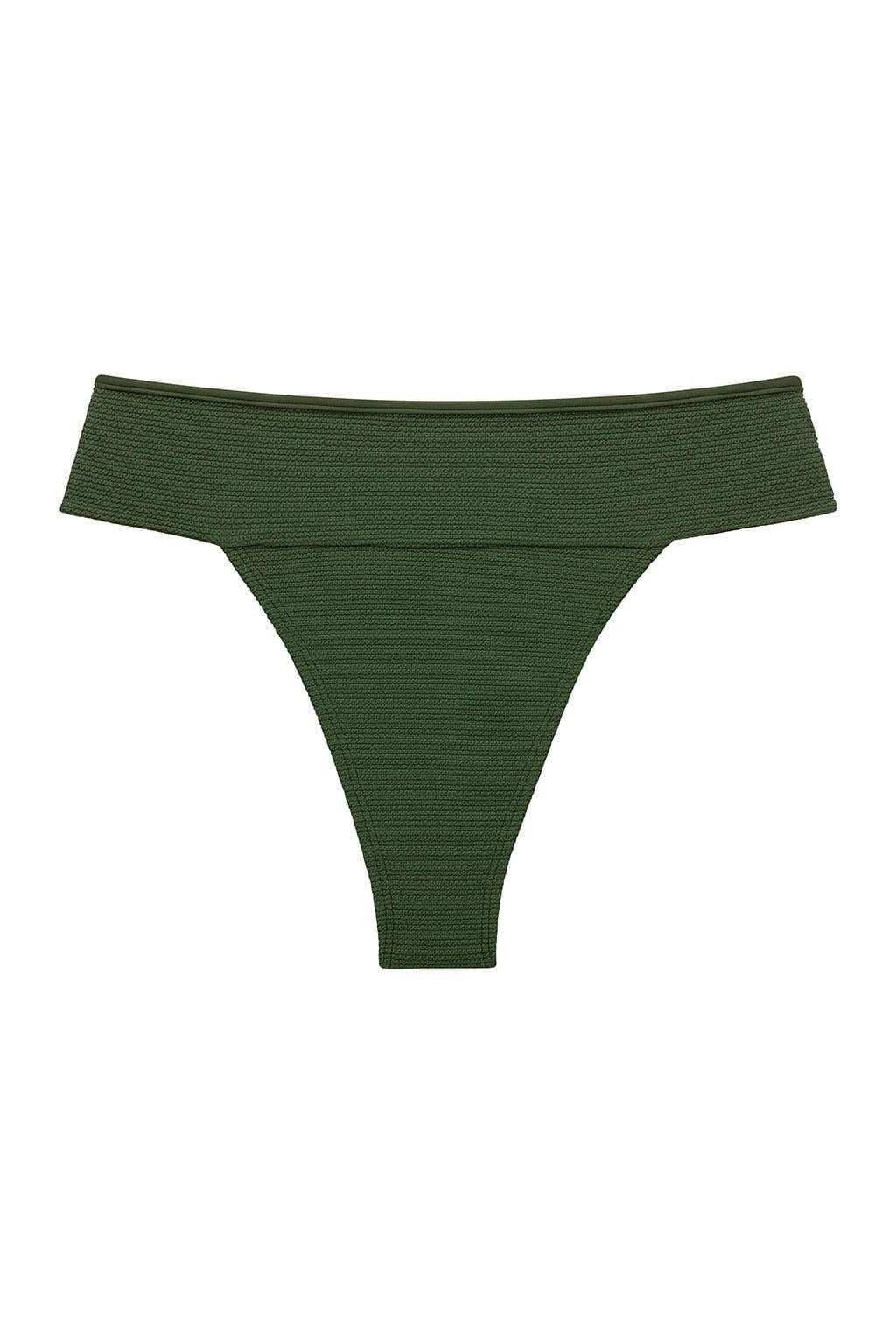 Montce - Olive Micro Scrunch Tamarindo Bikini Bottom -
