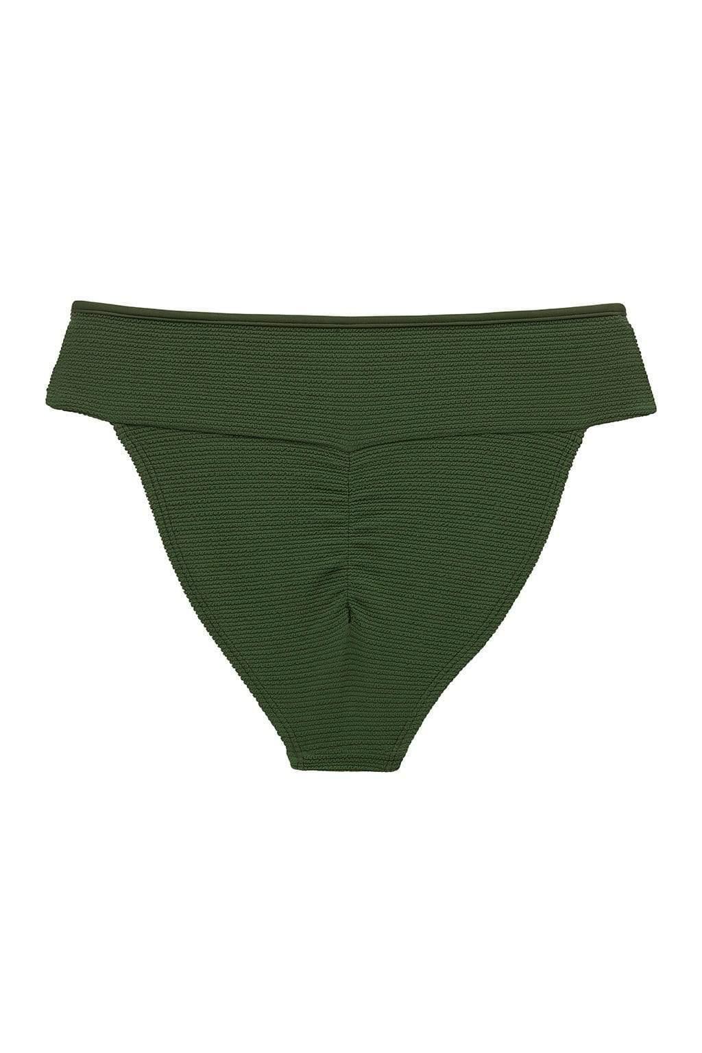 Montce - Olive Micro Scrunch Tamarindo Bikini Bottom -