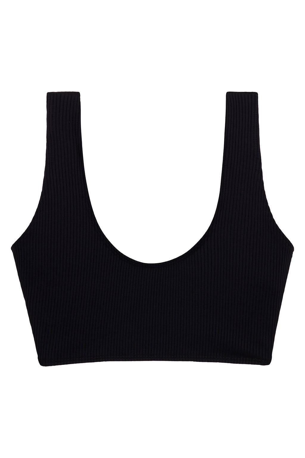 Montce - Black Rib Kim Variation Bikini Top -