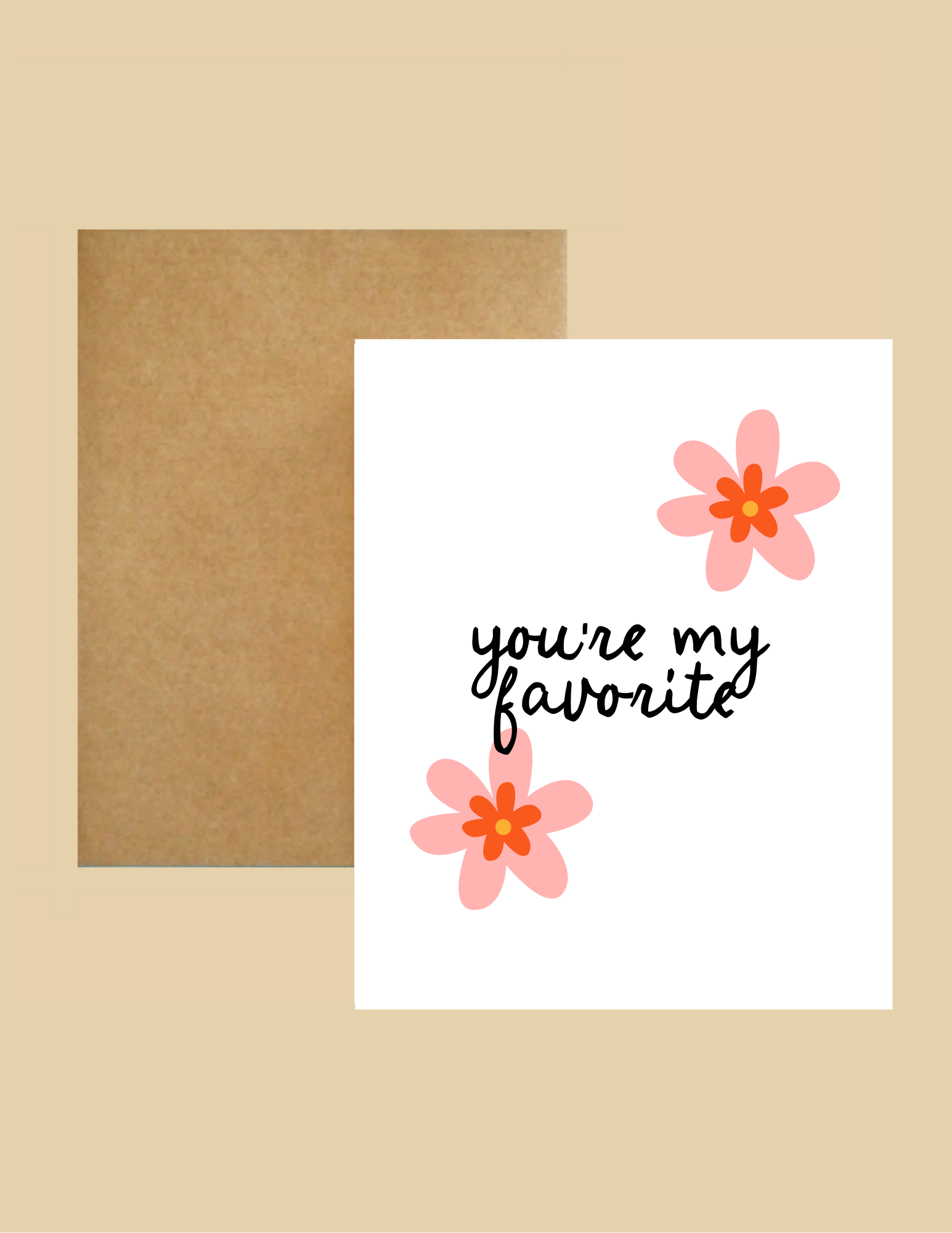 Nice Paper - Greeting Card - My Favorite -