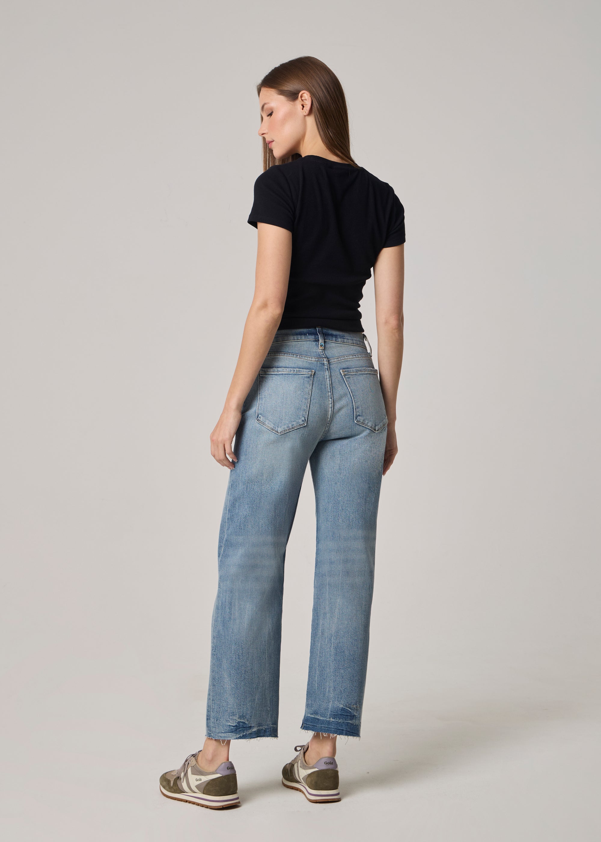 Edyson - Vincent High Rise Wide Leg Jeans - Medium Elston -