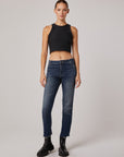 Edyson - Charlie High Rise Utility Straight Jeans - Dark Newbury -