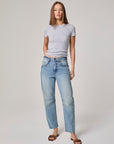 Edyson - Jack High Rise Slouchy Barrel Jeans - Medium Luton -