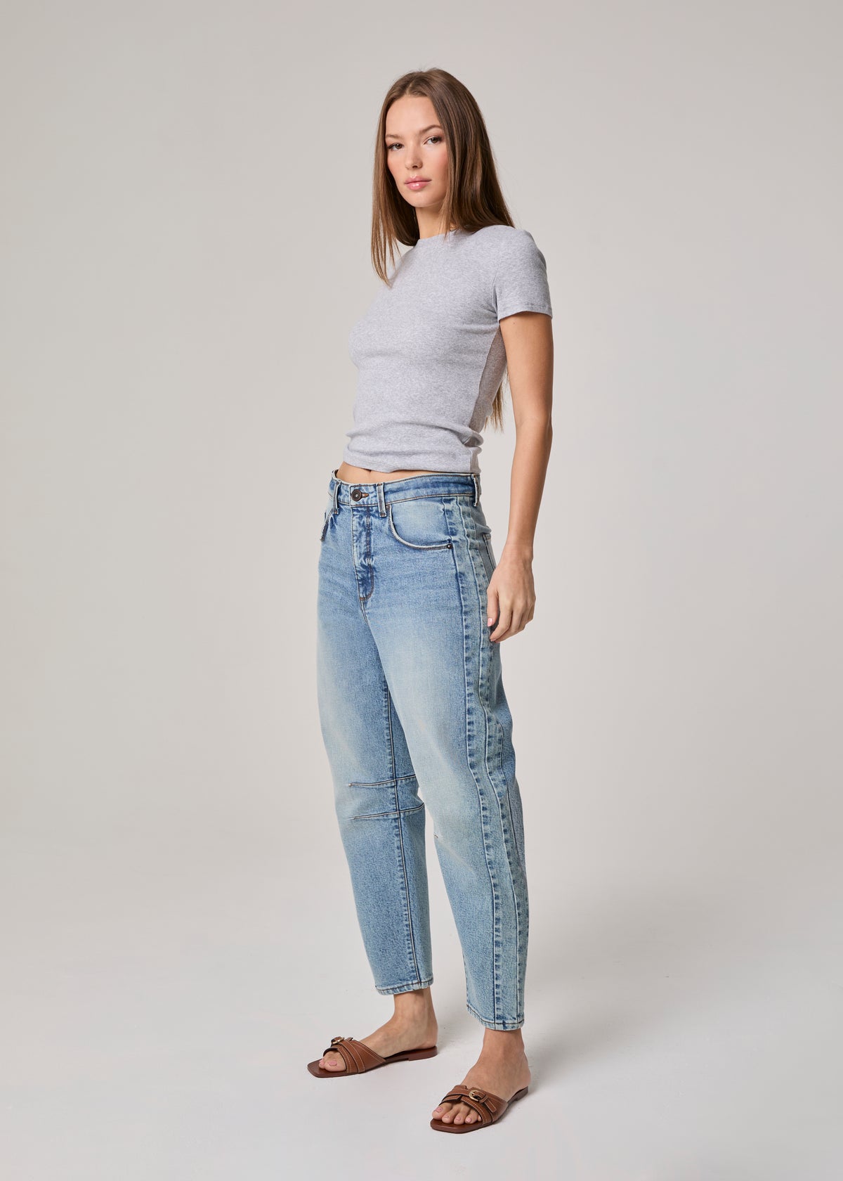 Edyson - Jack High Rise Slouchy Barrel Jeans - Medium Luton -