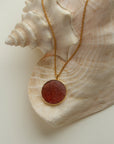Luna Norte - Strawberry Moon Medallion Necklace -