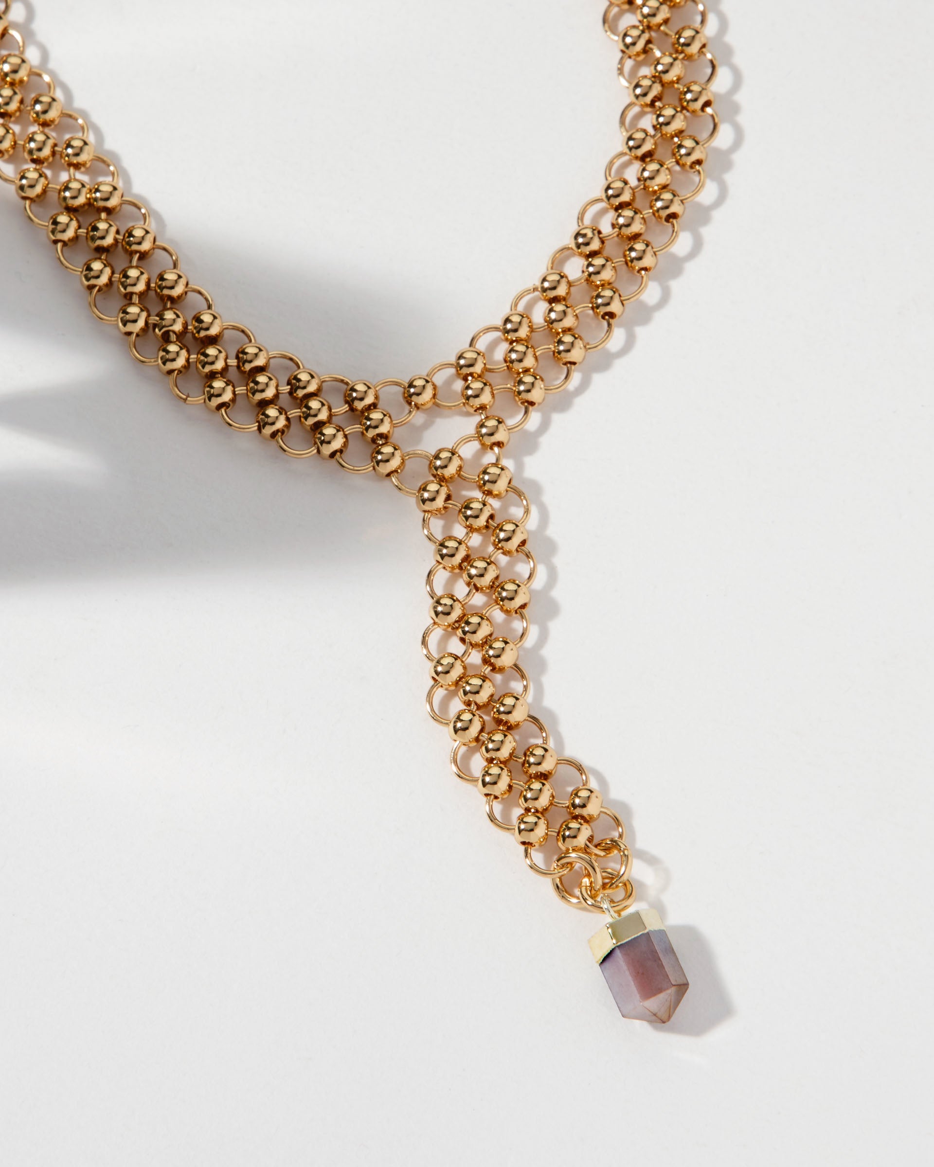 Luna Norte - Straight To The Point Chain Maille Y-Necklace -
