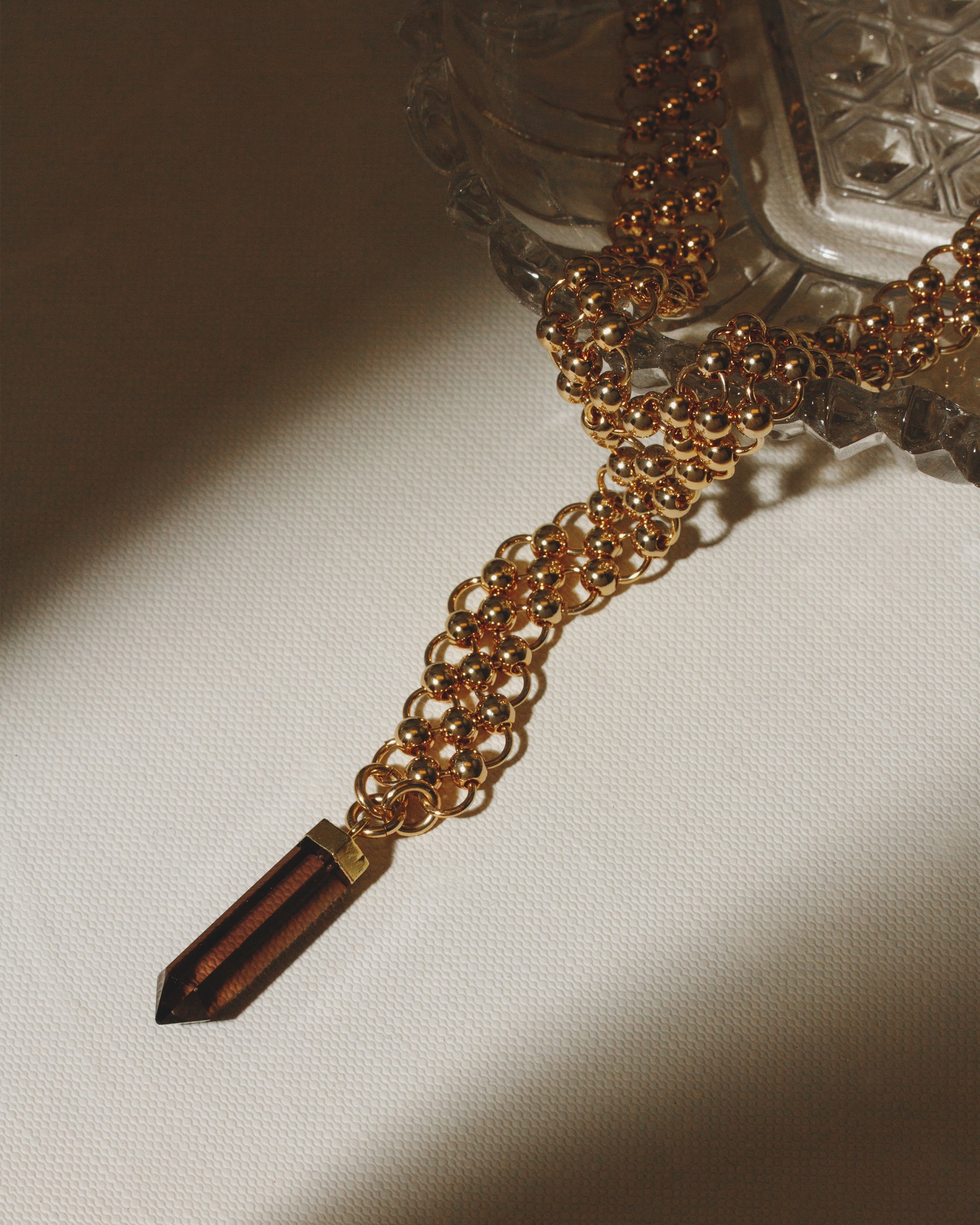 Luna Norte - Smoking Point Chain Maille Y-Necklace -