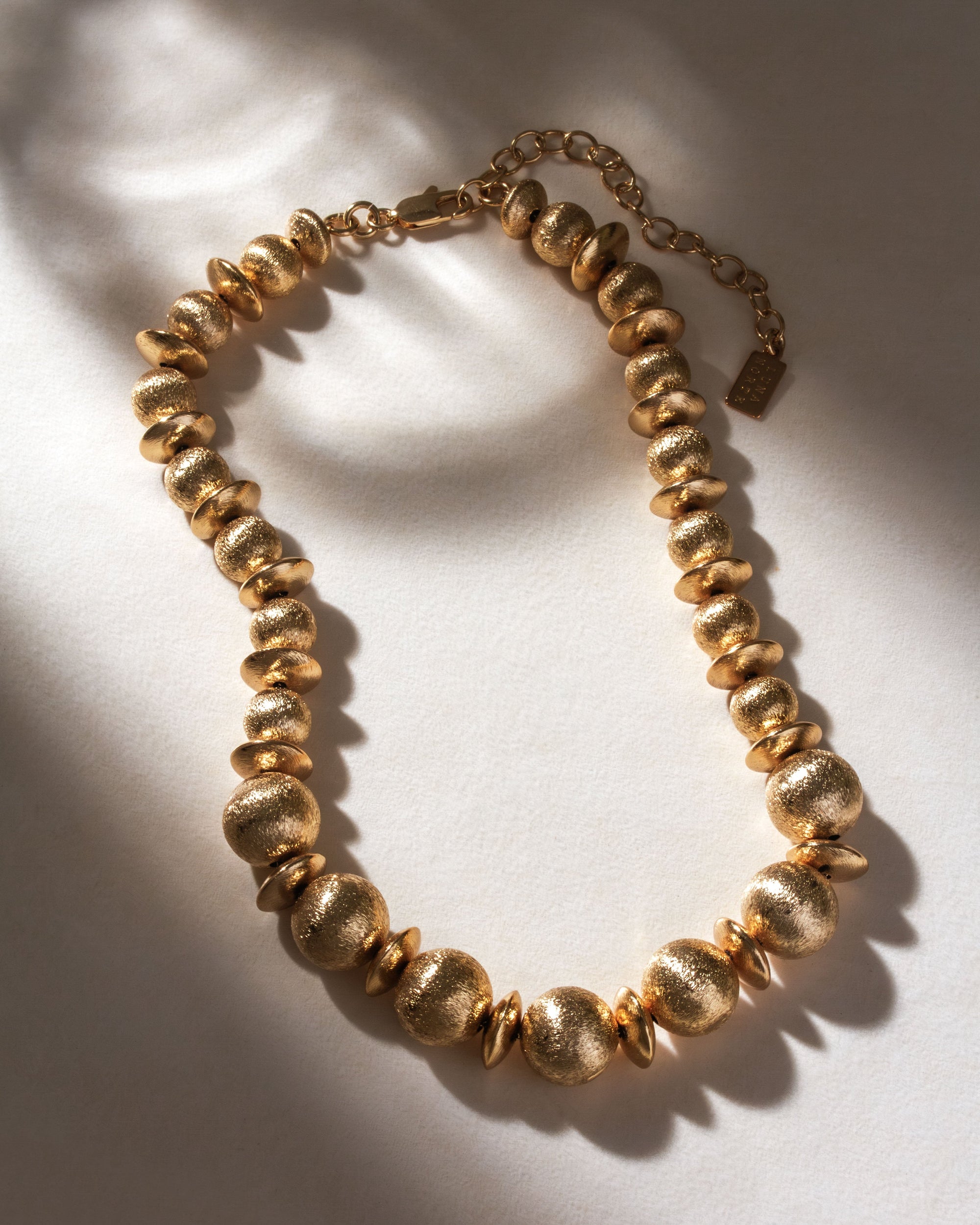 Luna Norte - Titan's Gold Bead Necklace -