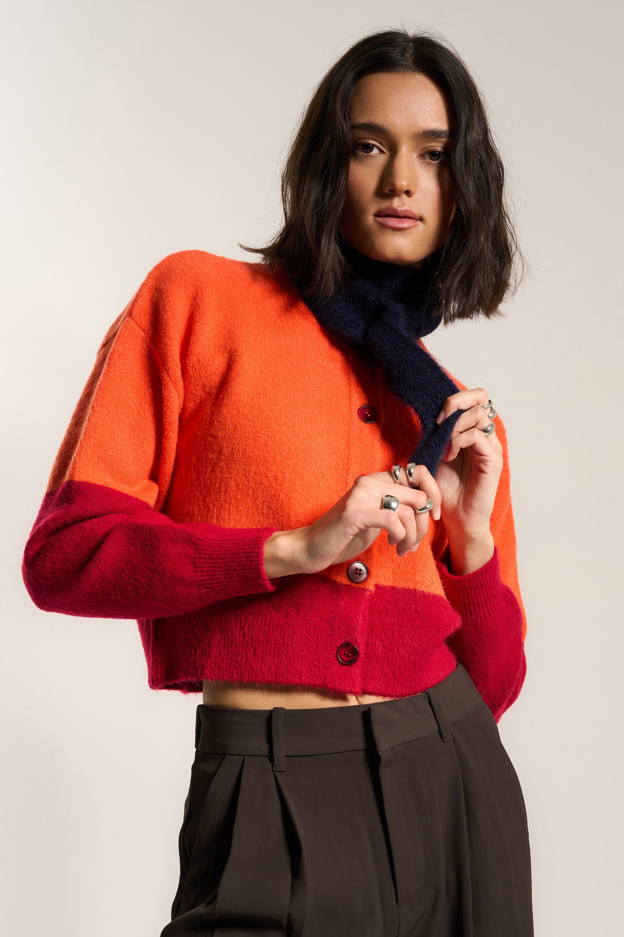 Callahan Knitwear - Neck Tie - Navy -