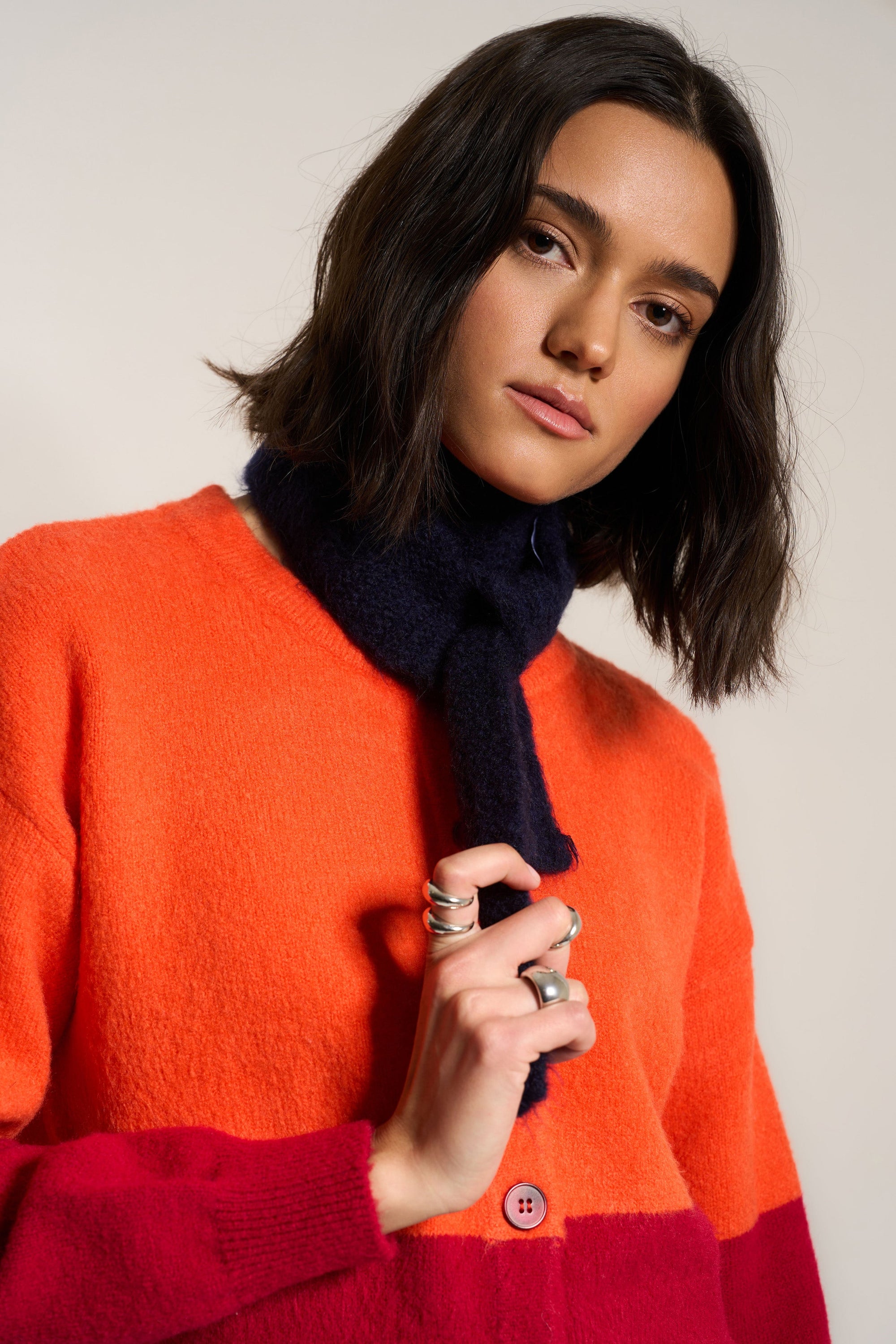 Callahan Knitwear - Neck Tie - Navy -