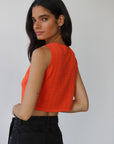 Callahan Knitwear - Nerissa Pointelle Tank - Poppy -