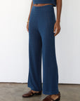 Callahan Knitwear - Nerissa Pointelle Pant - Navy -