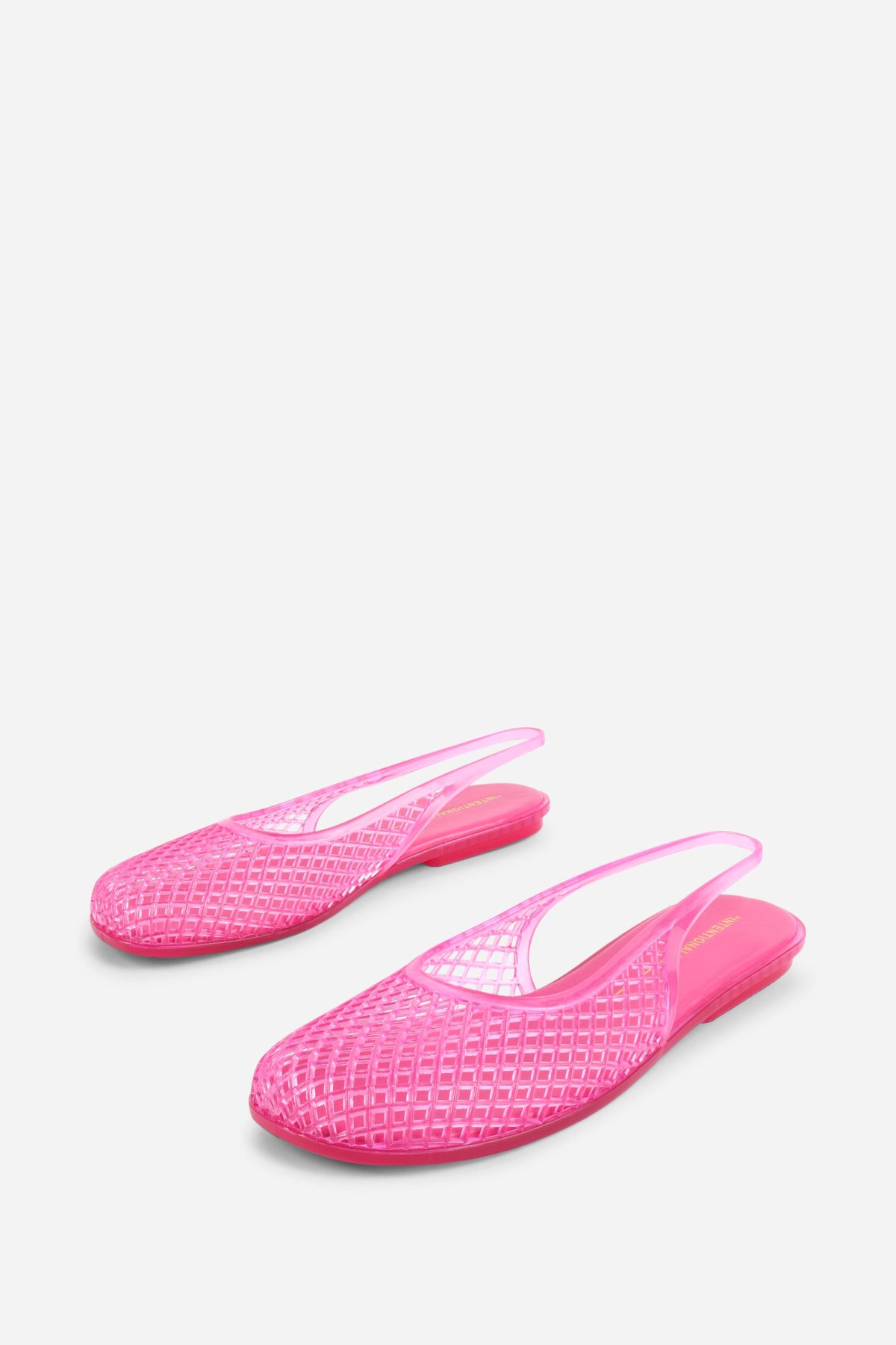 Intentionally Blank - Nessa Jelly Slingback Ballet Flat - BUBBLEGUM PVC