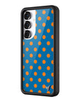 Wildflower Galaxy S25 case Polka Dot Blue and Orange Cute