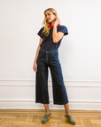 Hutton Boxy Fitted Tee - Navy