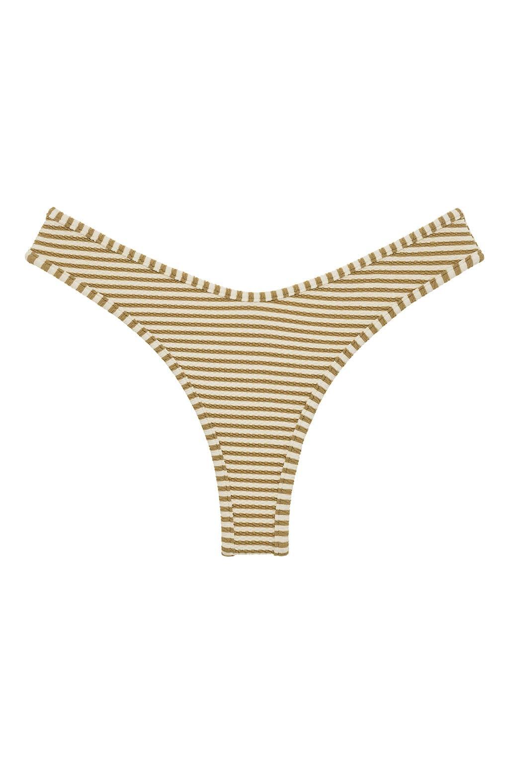 Montce - Neutral Stripe Lulu Bikini Bottom -