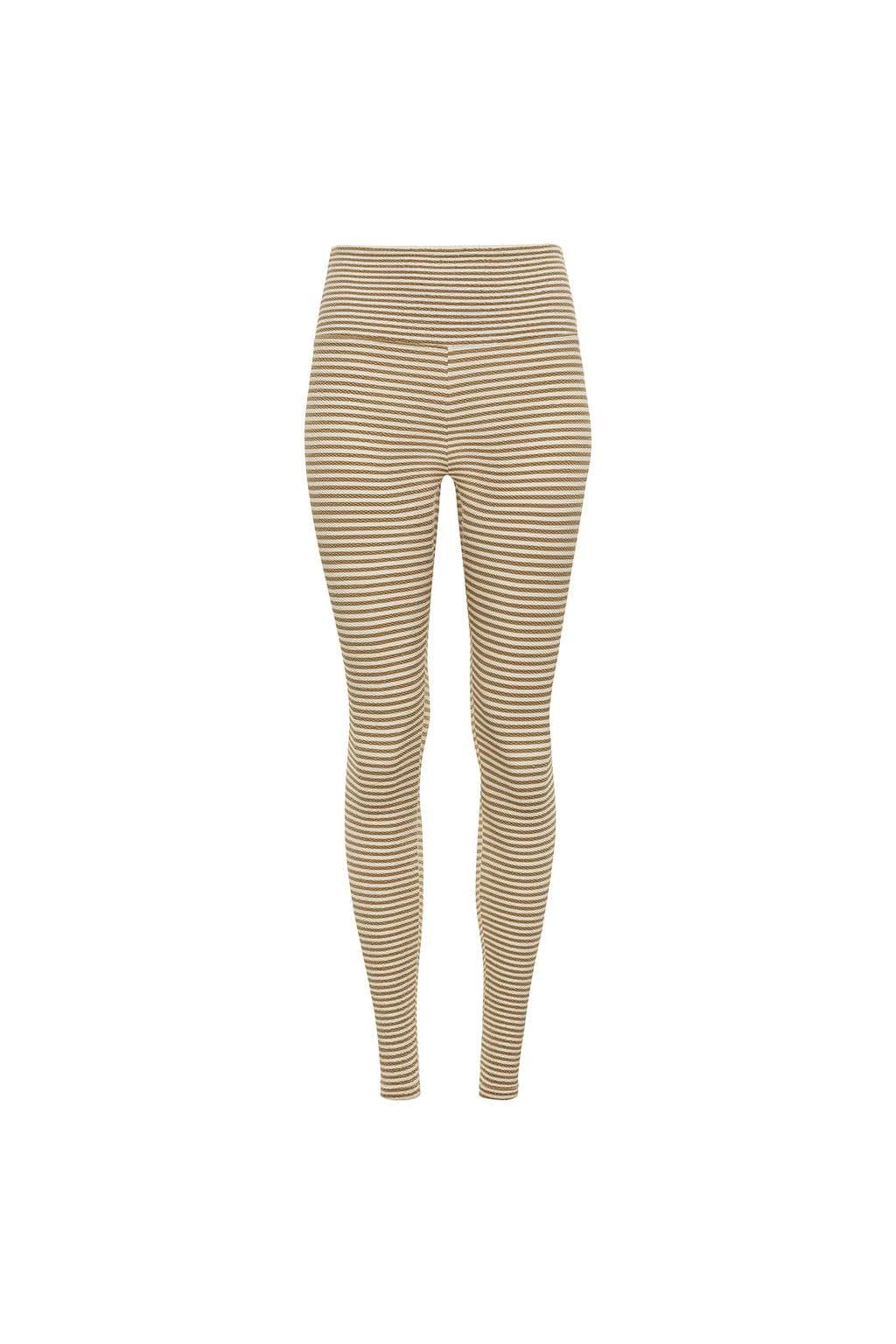 Montce - Neutral Stripe Wide Band Legging -