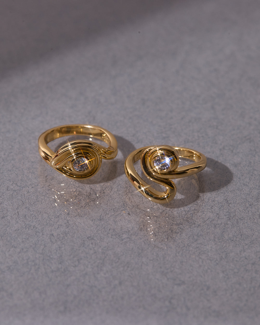 Luv Aj - The Wave Ring Set -