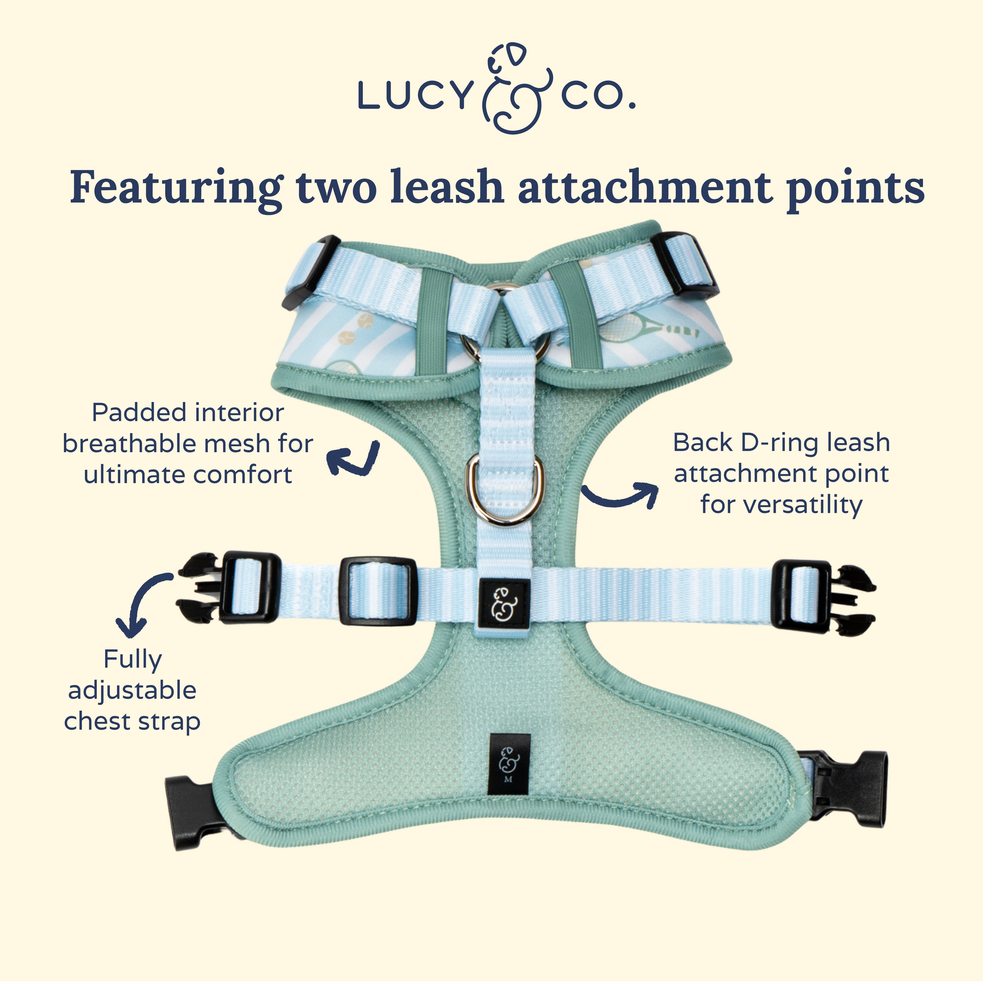 Lucy & Co. - Match Point No-Pull Harness -